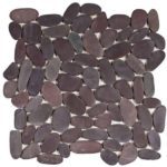 Brown Sliced Matte Rare Stone Pebble Interlocking GAMA13
