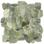 Crystal Green Semi-Precious Stone Mosaic Interlocking - 12x12 Sheet - GAVE03