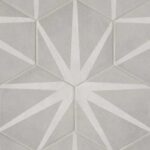 Bedrosians Tile Allora Stella Hexagon Deco Matte Porcelain Tile